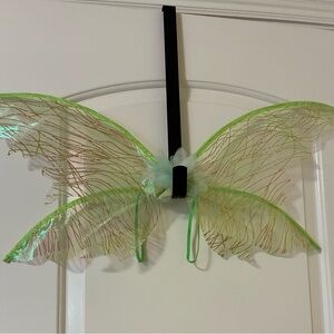 NWT Green Fairy Wings with Glitter Accents